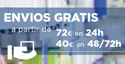 Envíos gratis a partir de: 72€ en 24h, 40€ en 48/72h
